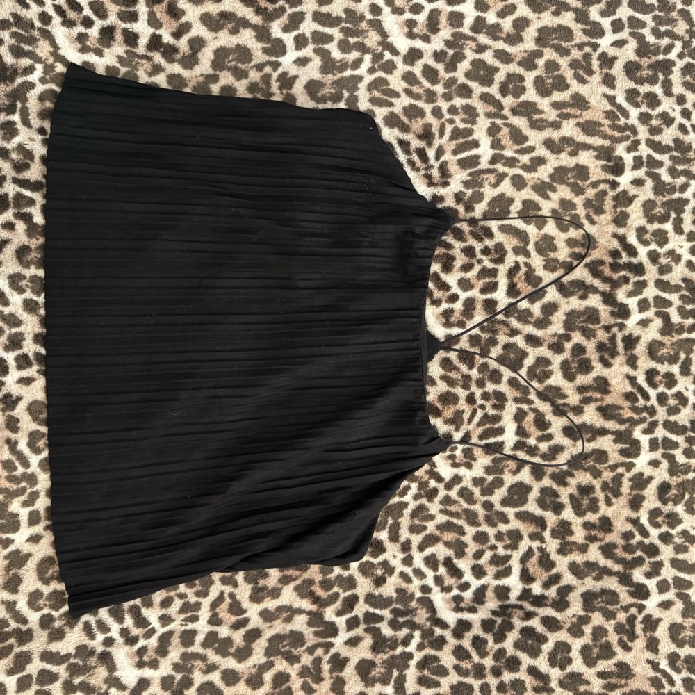 a new day Black A-Line Pleated top